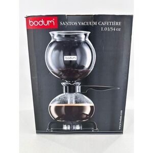 Bodum Santos Vacuum Coffee Maker 1.0L 34oz Glass Siphon Brewer